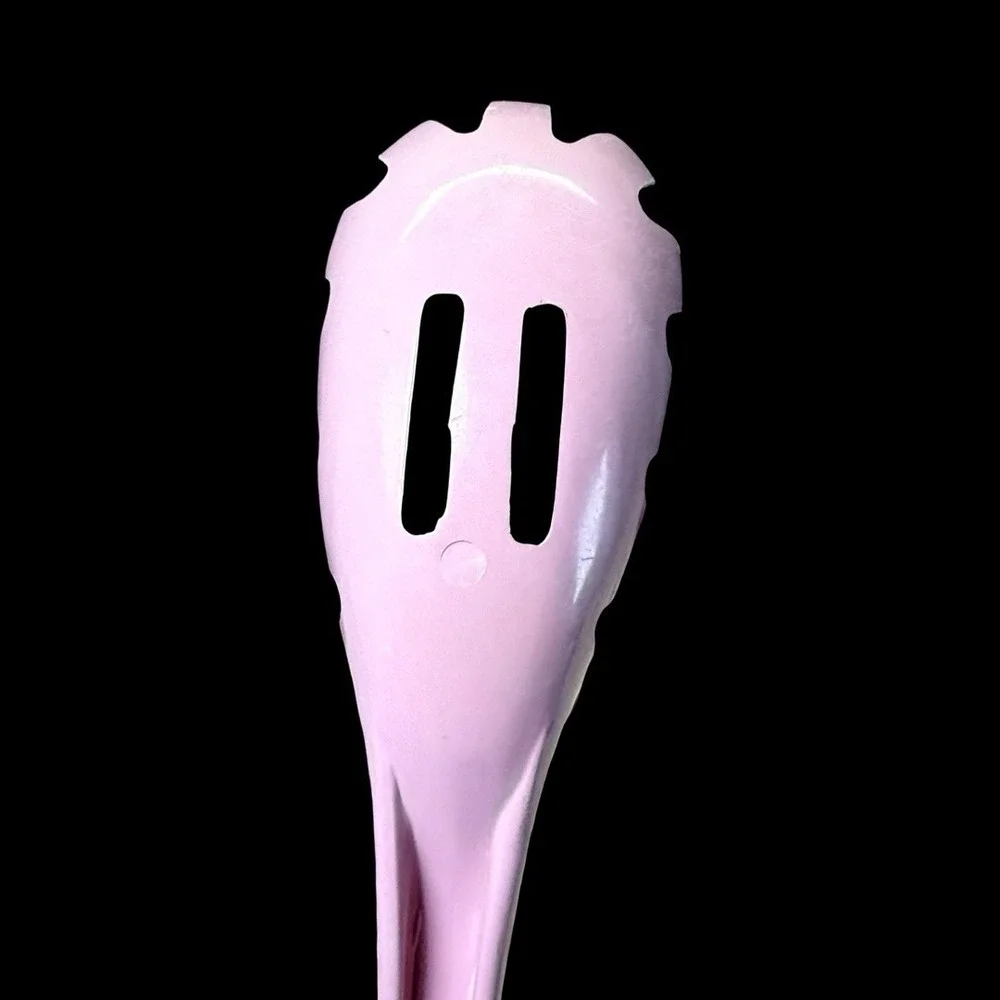 VNTG Ensar Pasta Server Spaghetti Fork Pink Nylon Retro Kitchen Made In USA